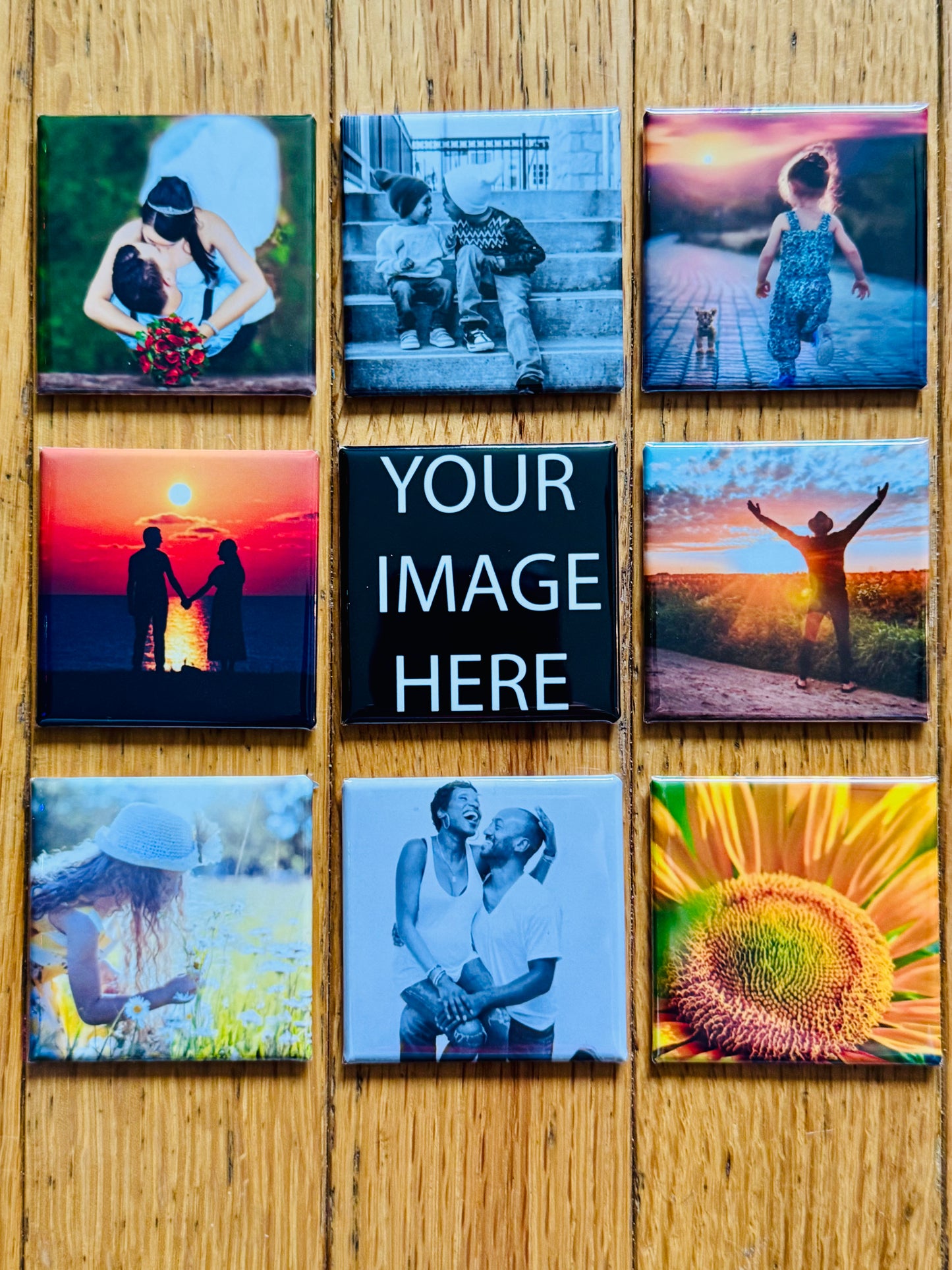 2x2 Custom Magnets ( set of 9 )