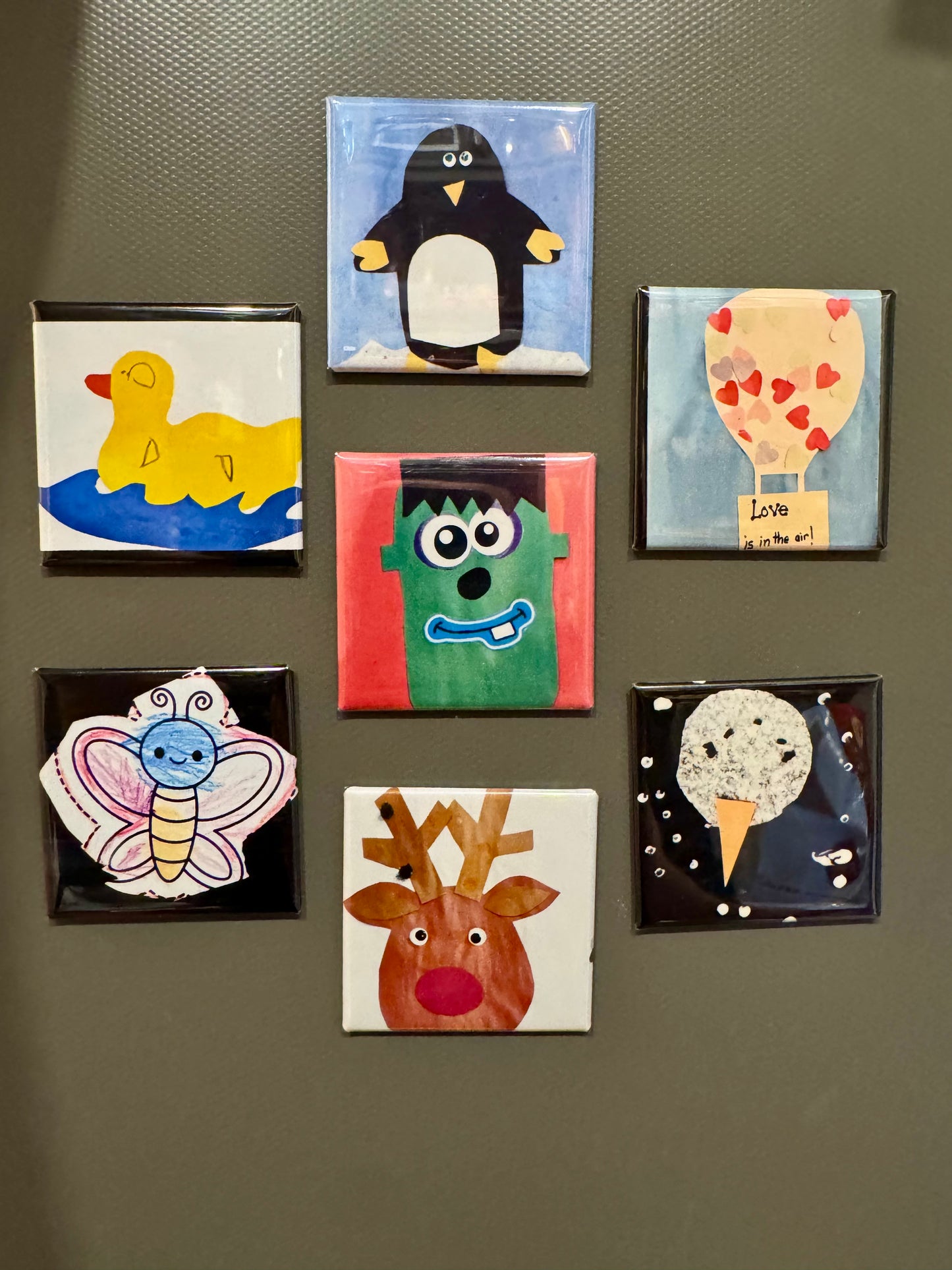 2x2 Custom Magnets ( set of 9 )