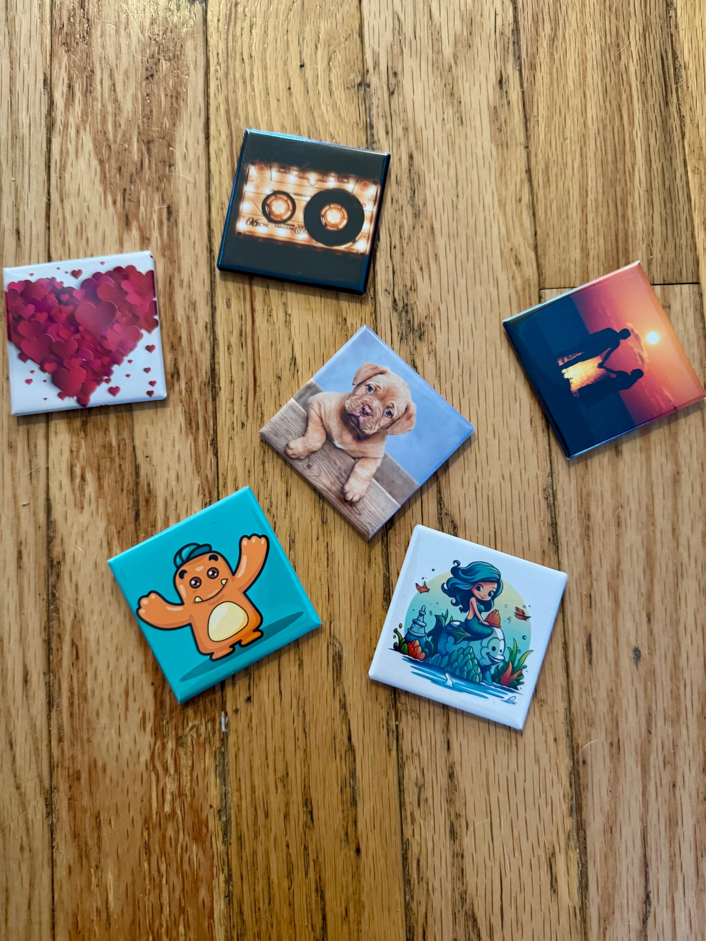 2x2 Custom Magnets ( set of 9 )